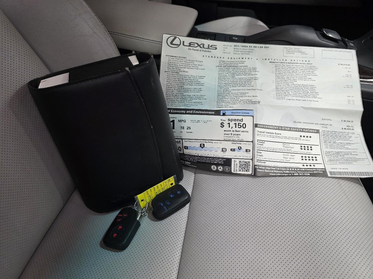 Lexus RX 350 FWD 4dr 2013