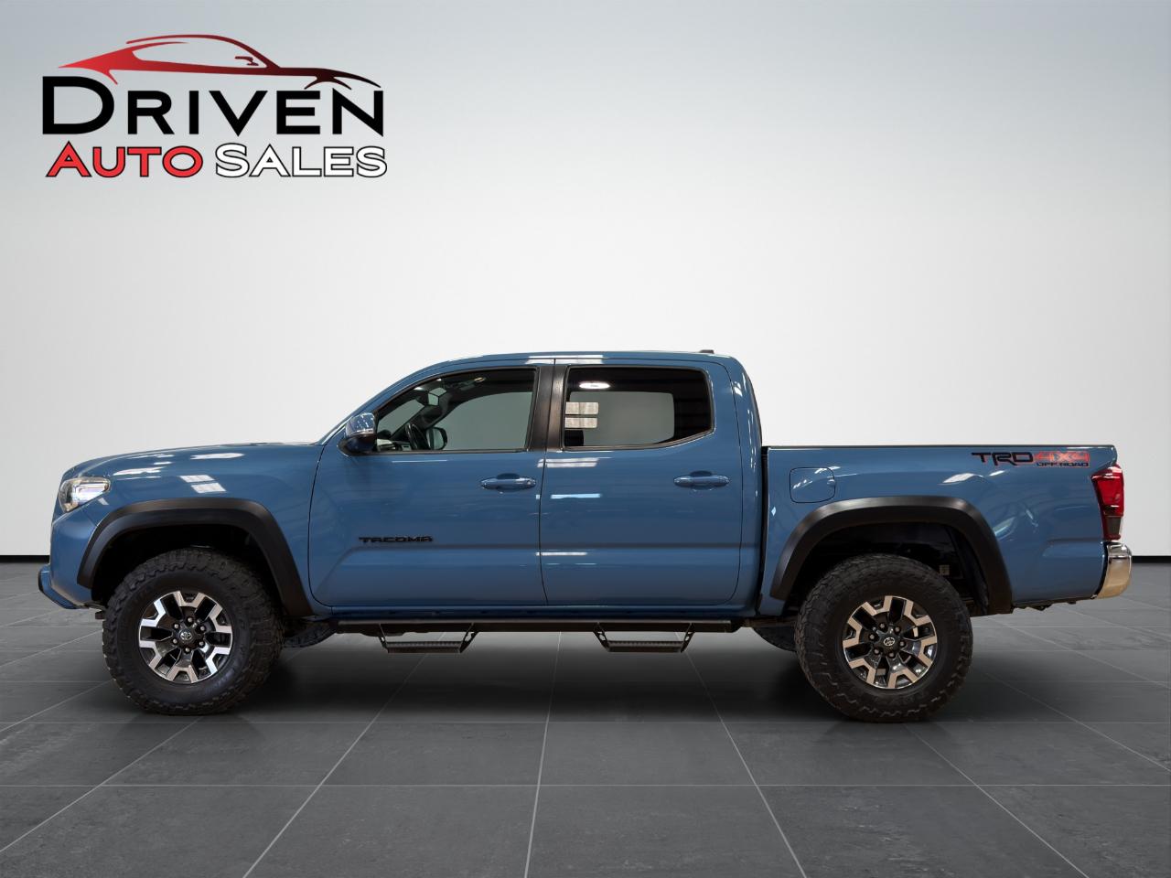 Cavalry Blue 2019 Toyota Tacoma Pickup Truck Four-Wheel Drive 6-Speed Automatic