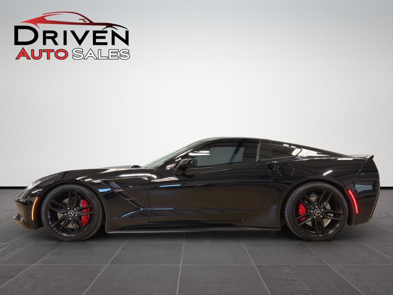 Black 2014 Chevrolet Corvette Coupe Rear-Wheel Drive 6-Speed Manual