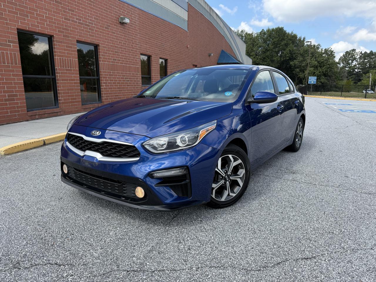 Blue 2020 Kia Forte Sedan Front-Wheel Drive Continuously Variable Transmission