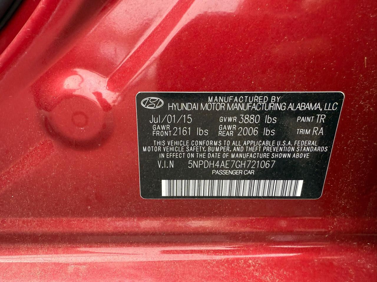 Hyundai Elantra  2015