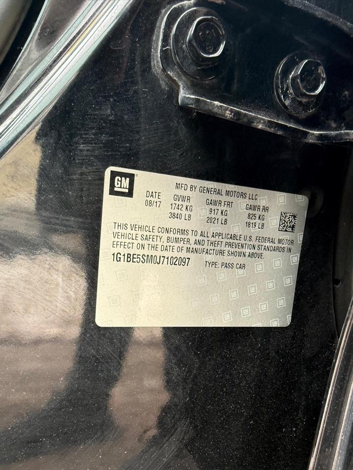 Chevrolet CRUZE LT  2018