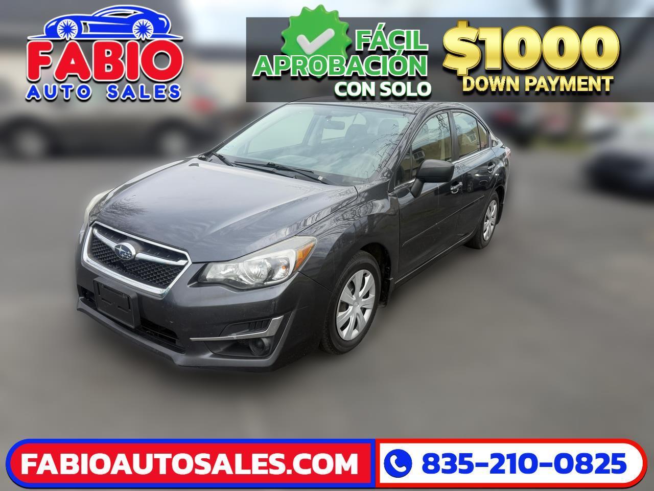 Subaru Impreza L AWD sedan 2016