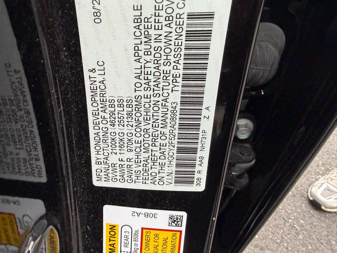 Honda Accord Hybrid  2024