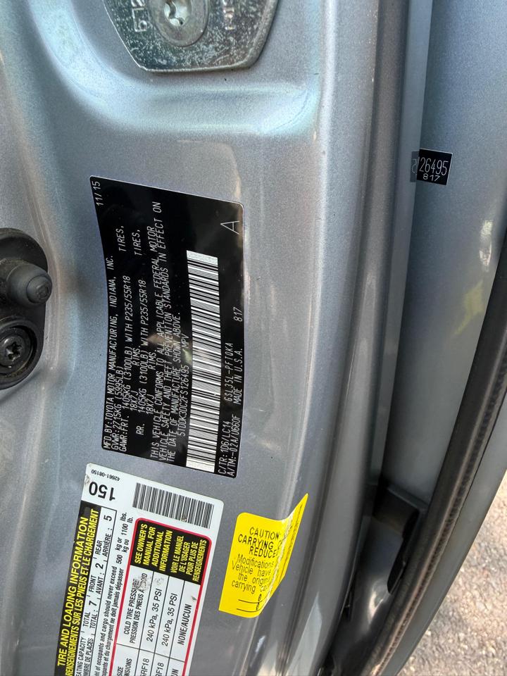 Toyota Sienna XLE 2016