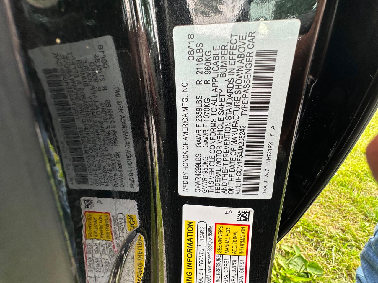 Honda Accord  2018