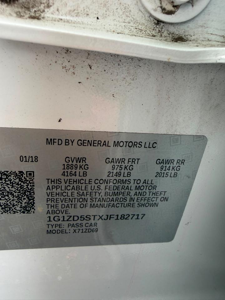 Chevrolet MALIBU 1LT  2018