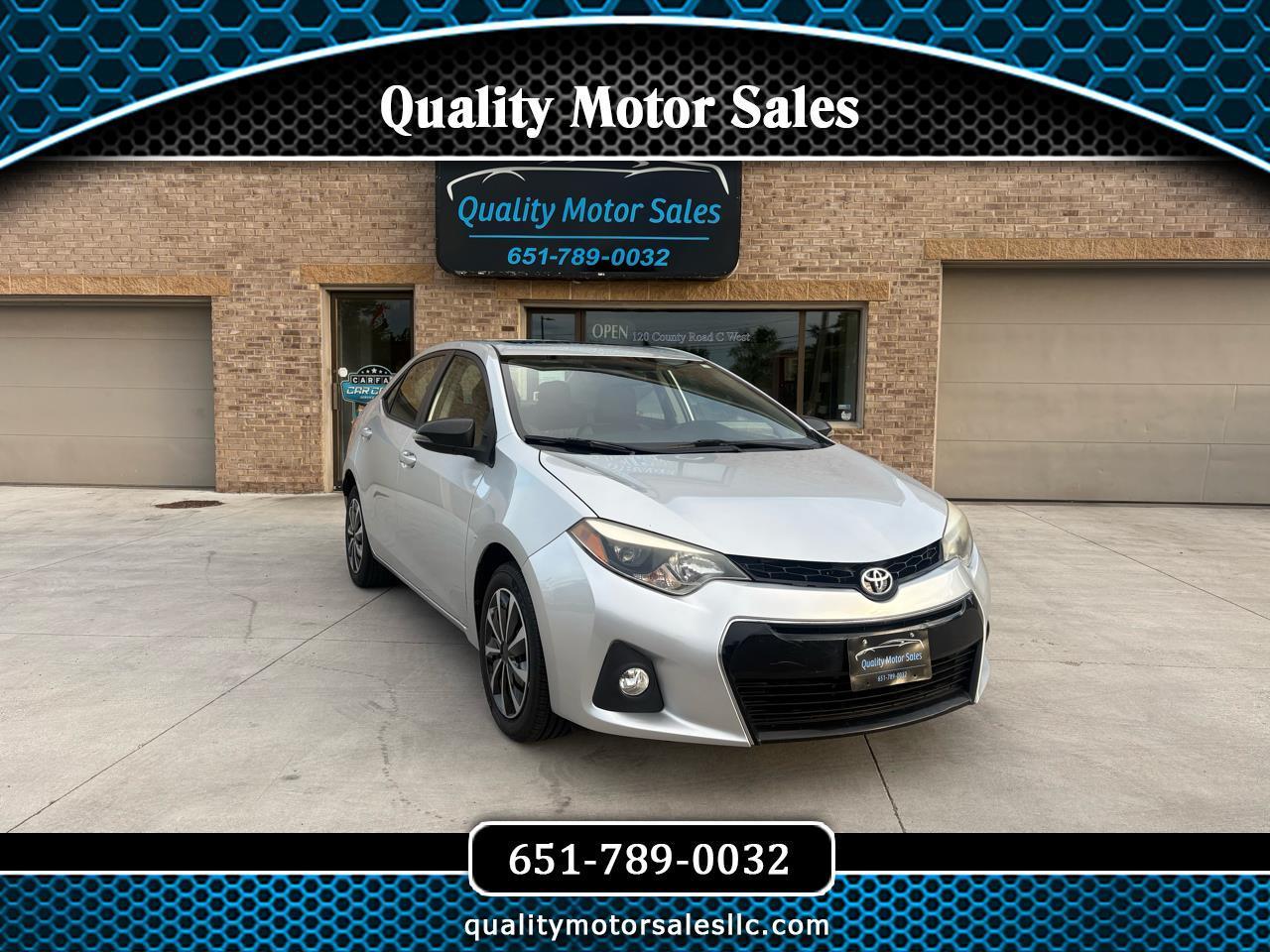 Toyota Corolla 4dr Sdn CVT S Plus (Natl) 2014