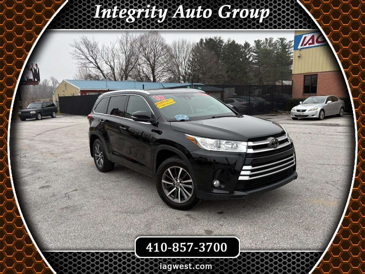 2018 Toyota Highlander XLE AWD V6