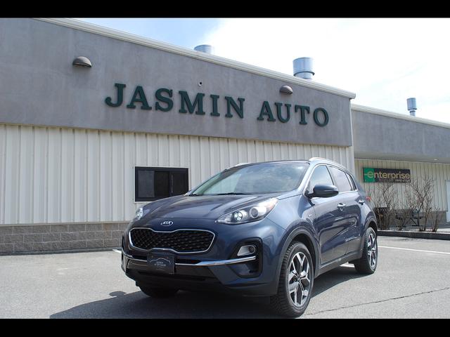 Blue 2021 Kia Sportage EX AWD SUV / Crossover All-Wheel Drive Automatic
