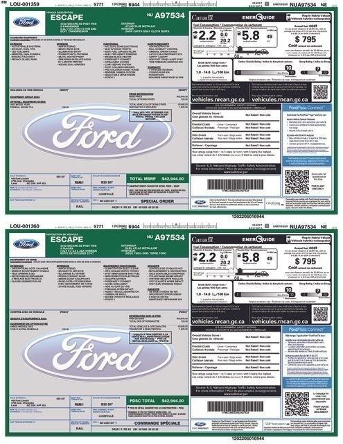 Ford Escape Plug-in Hybrid SE 2022