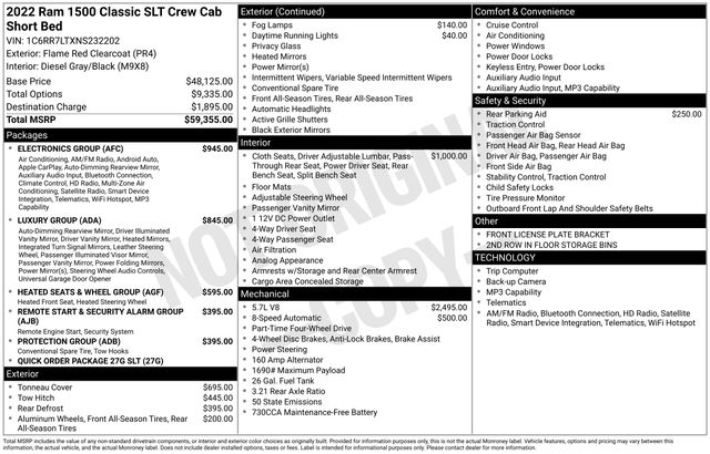 RAM 1500 Classic Tradesman Crew Cab SWB 4WD 2022