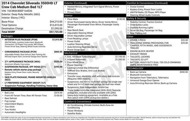 Chevrolet Silverado 3500HD LT Crew Cab 4WD 2014