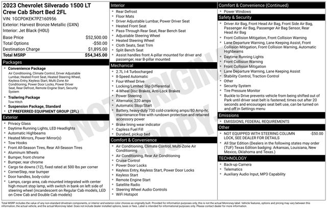 Chevrolet Silverado 1500 LT-L Crew Cab 4WD 2023