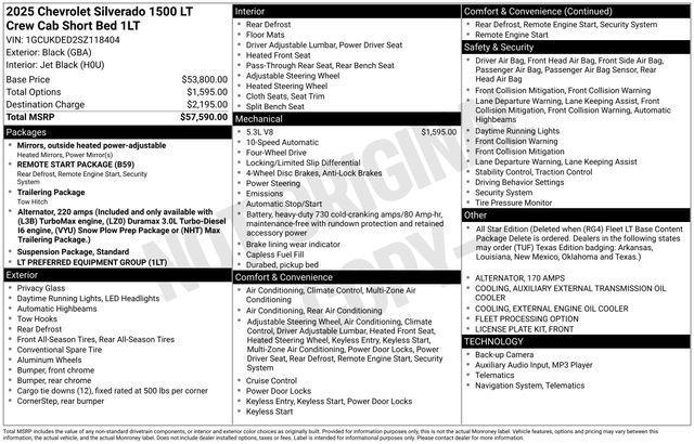 Chevrolet Silverado 1500 LT Crew Cab 4WD 2025