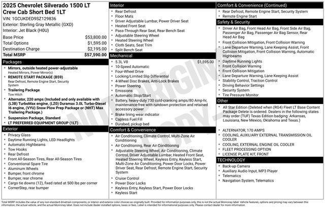 Chevrolet Silverado 1500 LT Crew Cab 4WD 2025