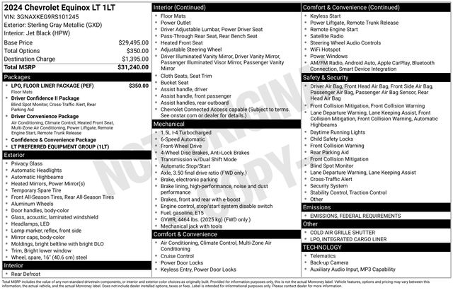 Chevrolet Equinox LT 2WD 2024
