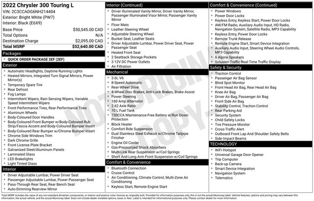 Chrysler 300 Touring L 2022