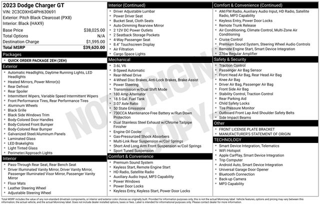 Dodge Charger GT 2023