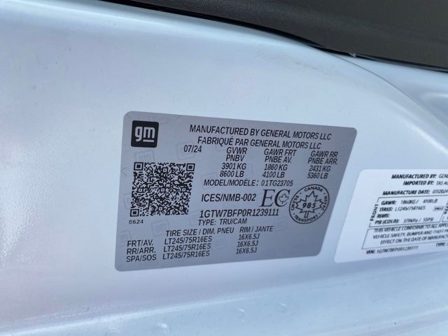 GMC Savana G2500 Extended Cargo 2024