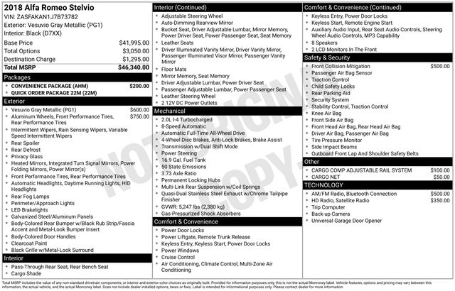 Alfa Romeo Stelvio Base 2018