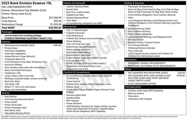 Buick Envision Essense 2023