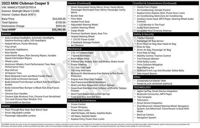 MINI Clubman Cooper S 2023