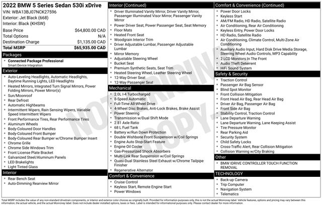 BMW 5-Series 530i xDrive 2022