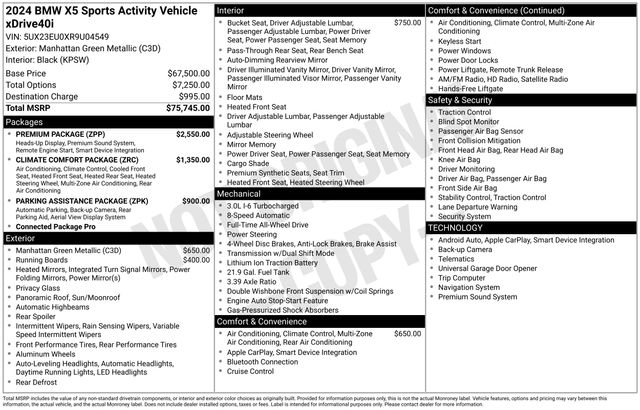 BMW X5 xDrive40i 2024