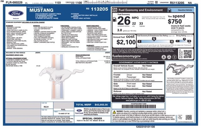 Ford Mustang EcoBoost Premium Convertible 2024