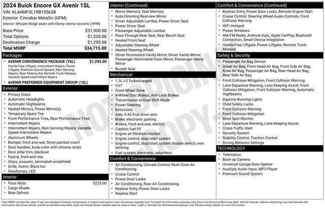 Buick Encore GX Avenir 2024