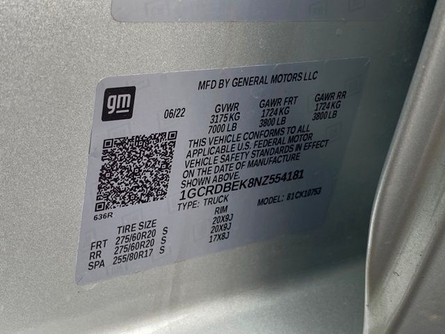 Chevrolet Silverado 1500 Custom Double Cab 4WD 2022