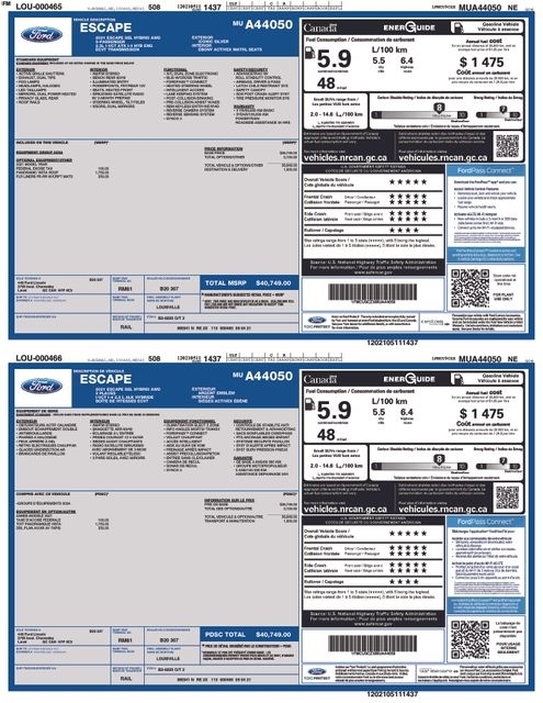 Ford Escape Hybrid SEL AWD 2021