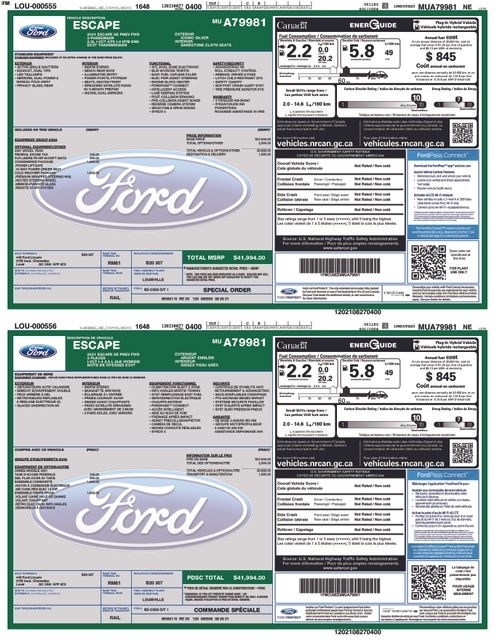 Ford Escape Plug-in Hybrid SE 2021