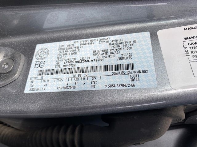 Ford Escape Plug-in Hybrid SE 2021