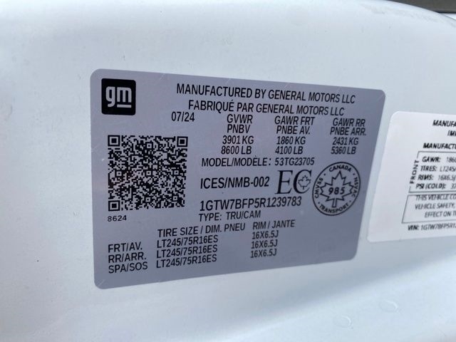 GMC Savana G2500 Extended Cargo 2024