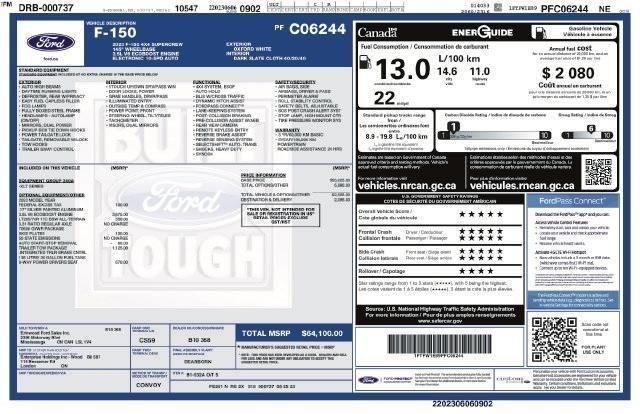 Ford F-150 Lariat SuperCrew 5.5-ft. Bed 4WD 2023