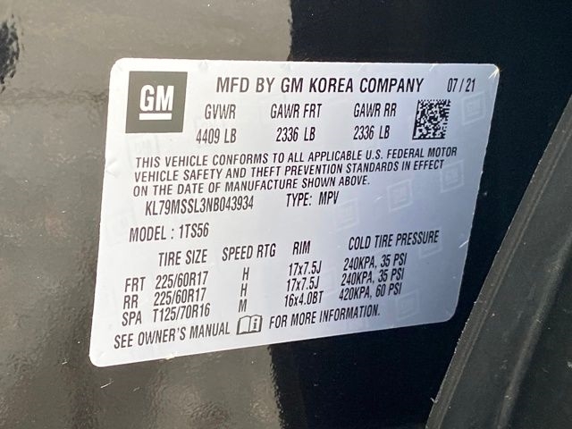 Chevrolet TrailBlazer ACTIV AWS 2022