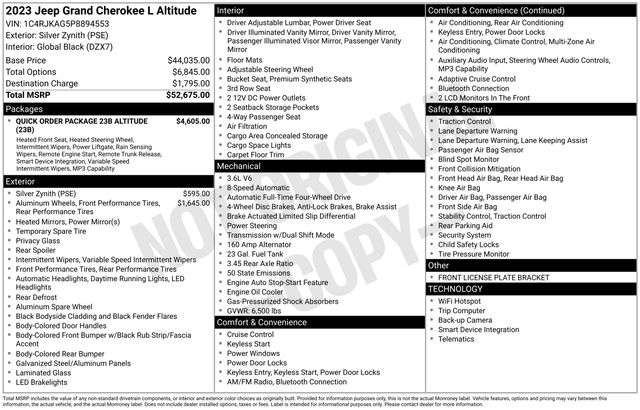 Jeep Grand Cherokee L Laredo 4WD 2023