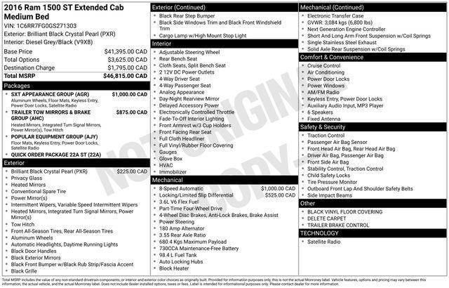 RAM 1500 Tradesman Quad Cab 4WD 2016
