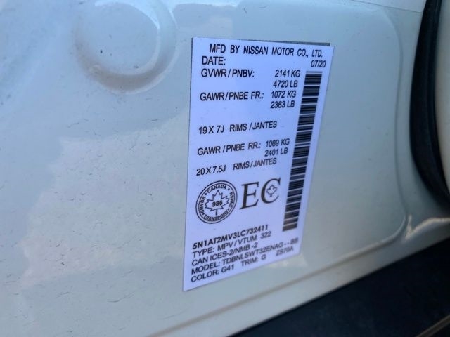 Nissan Rogue S AWD 2020