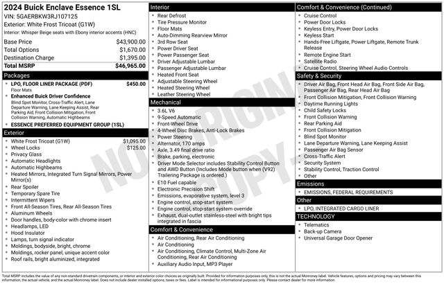 Buick Enclave Essence FWD 2024