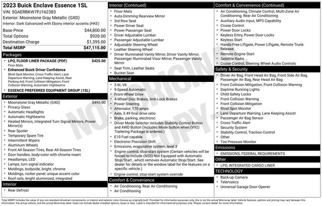 Buick Enclave Essence FWD 2023