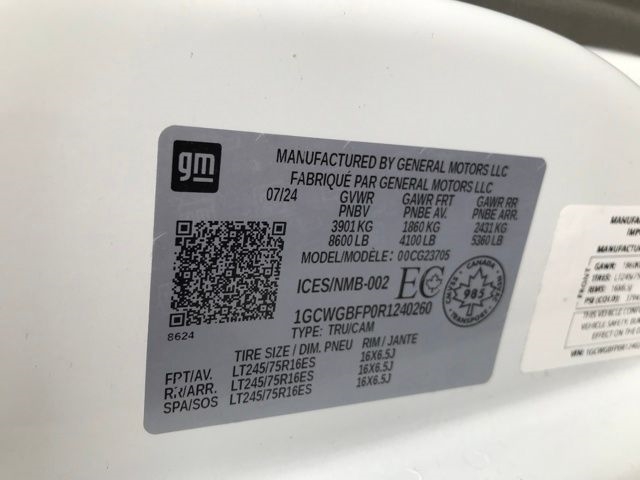 Chevrolet Express 2500 Cargo Extended 2024