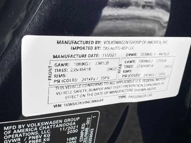 Volkswagen Passat Highline 2022