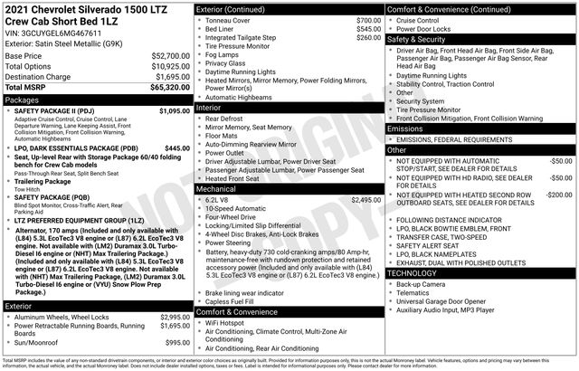 Chevrolet Silverado 1500 LTZ Crew Cab 4WD 2021