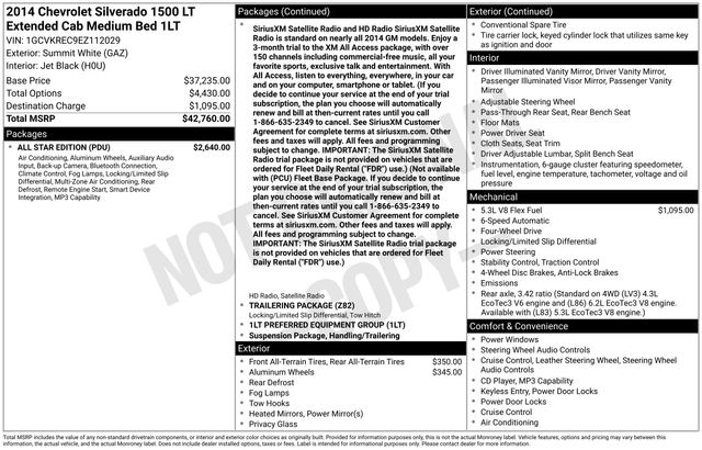 Chevrolet Silverado 1500 2LT Double Cab 4WD 2014