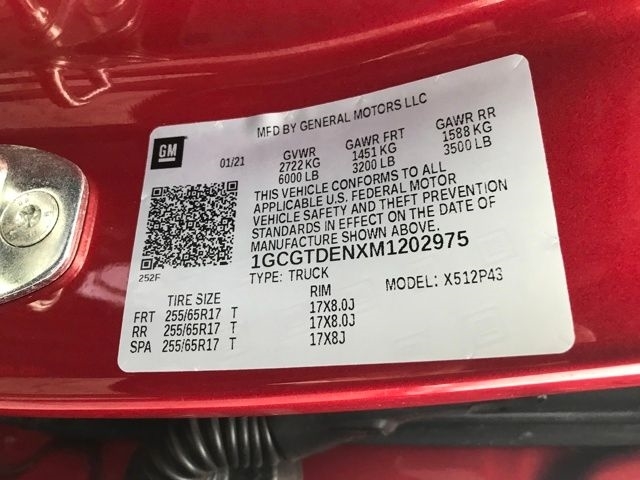 Chevrolet Colorado Z71 Crew Cab Long Box 4WD 2021