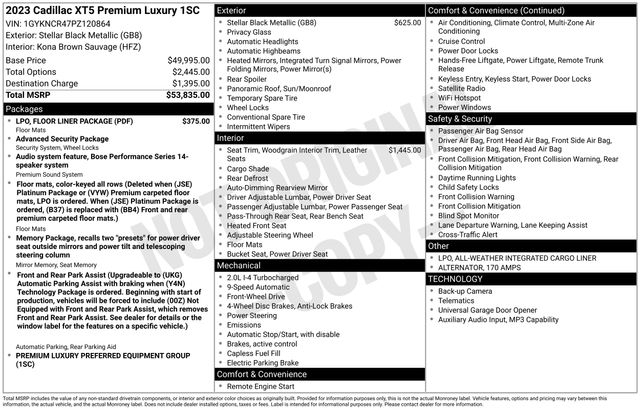 Cadillac XT5 Premium Luxury 2023