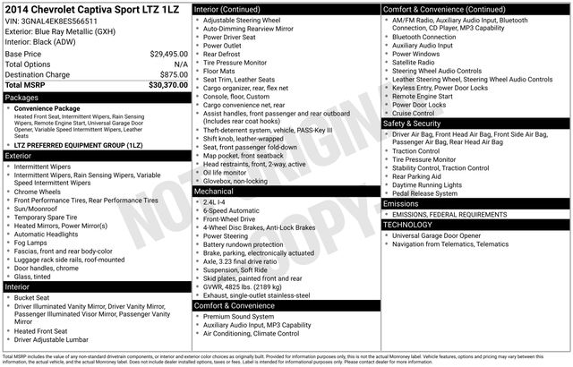 Chevrolet Captiva Sport LTZ FWD 2014